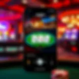 User interface of the Ignition Casino Poker App