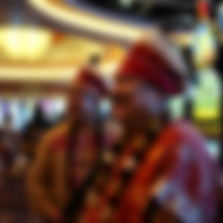 Cultural event at an Indian casino emphasizing indigenous traditions