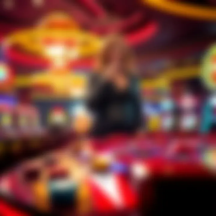 A visual representation of casino culture intertwining with gaming themes