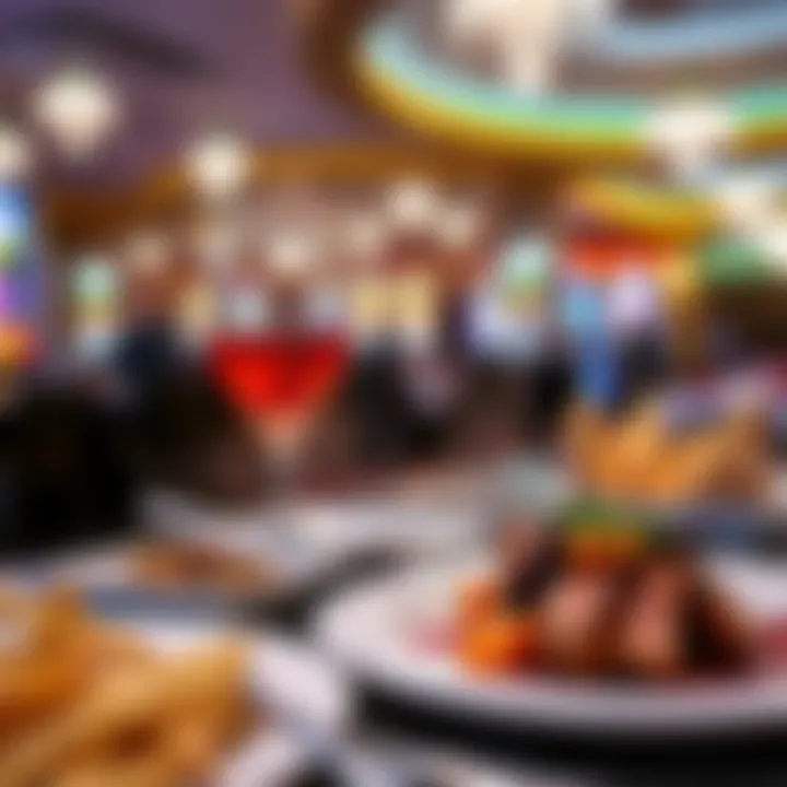 Delicious cuisine served at the casino's restaurant