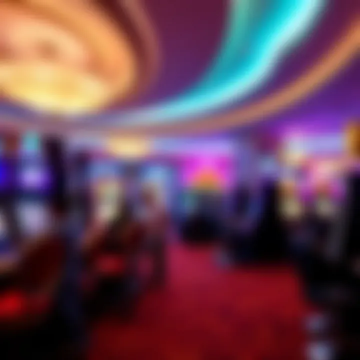 Luxurious gaming area inside the casino