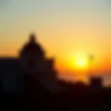 A stunning view of the Isle of Capri during sunset