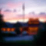 Lakeside Inn Casino exterior view at dusk