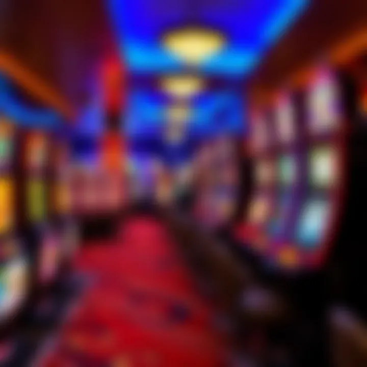 Vibrant gaming floor showcasing diverse slot machines
