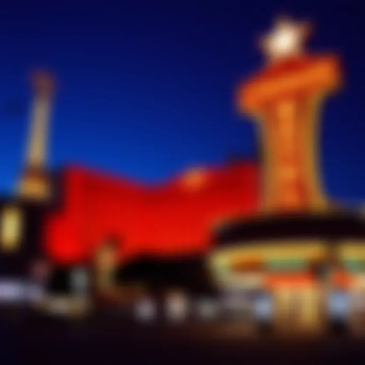 Artwork representing the cultural impact of the Landmark Hotel in Las Vegas