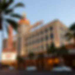 Exterior view of the Landmark Hotel showcasing its architectural design