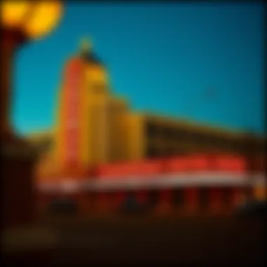 Historical photograph depicting the Landmark Hotel in its prime