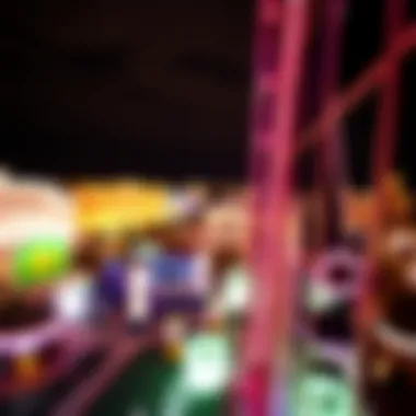 Panoramic view from the Las Vegas Wheel Ride overlooking the Strip