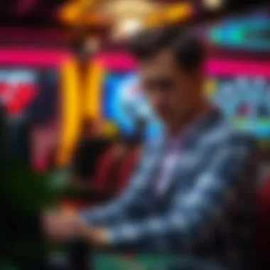 A person analyzing gaming regulations and rules