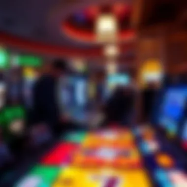 An immersive screenshot highlighting the diverse gaming options available at Lucky Creek