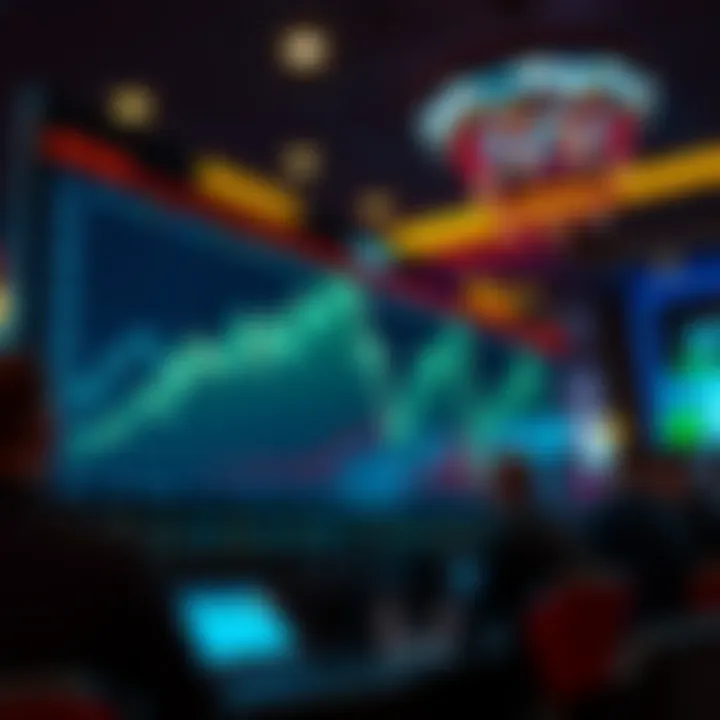 Chart showing market movements