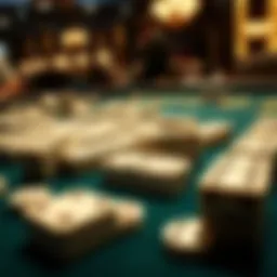 A captivating layout of dominoes on a table