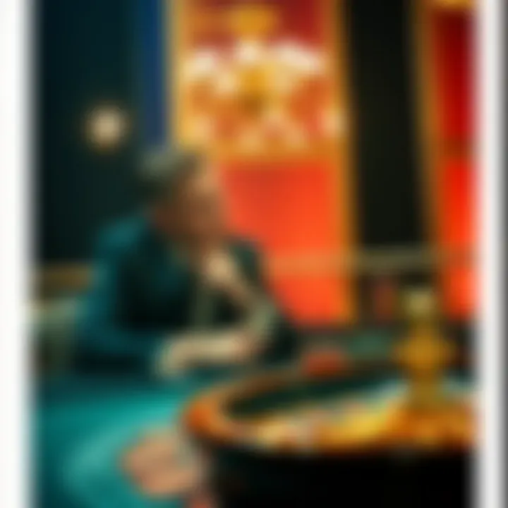 Player contemplating their next move at the table