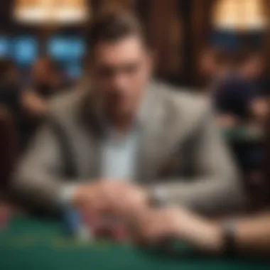 Psychological tactics in high-stakes poker