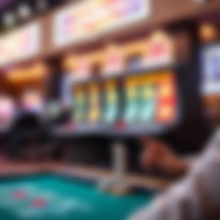 Illustration of mobile gaming trends focusing on gambling sector