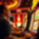 Gameplay at a slot machine