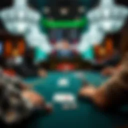 A dynamic poker table showcasing diverse game options