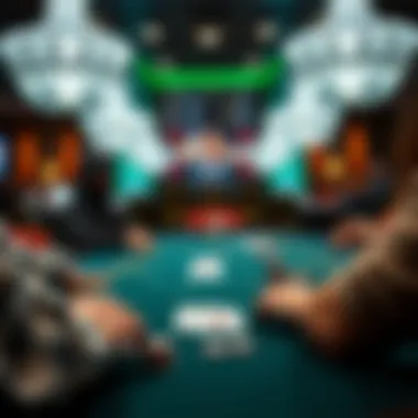 A dynamic poker table showcasing diverse game options
