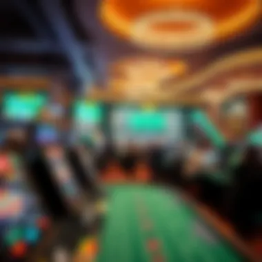 A digital representation of various online betting platforms.