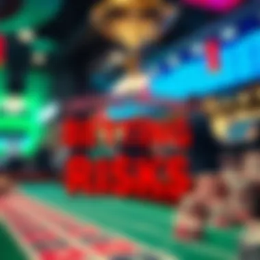 An infographic illustrating the risks associated with online betting.