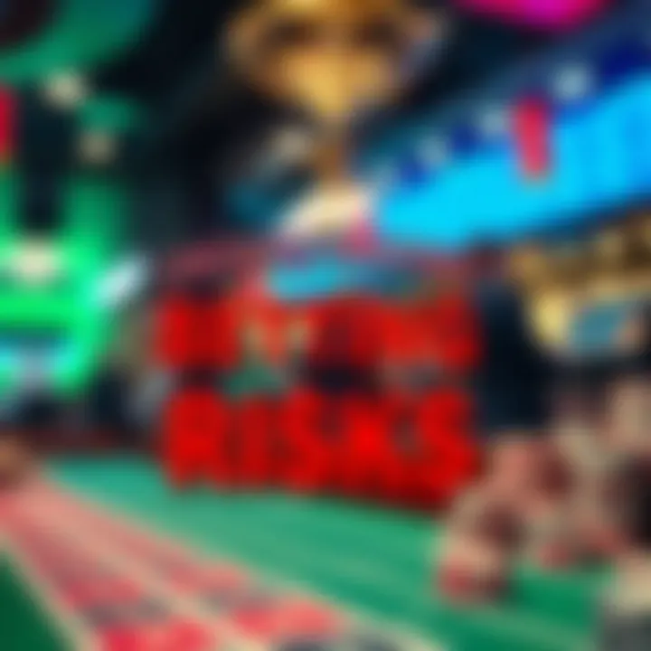 An infographic illustrating the risks associated with online betting.