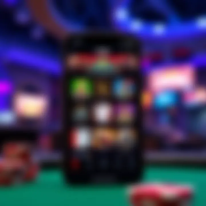 Exploring Poker App Features Captivating view of a poker app interface showcasing various game features