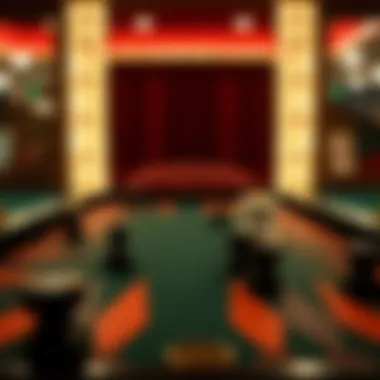 Backgammon board with pieces set for a game