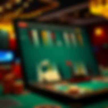 Screenshot of online backgammon platform interface