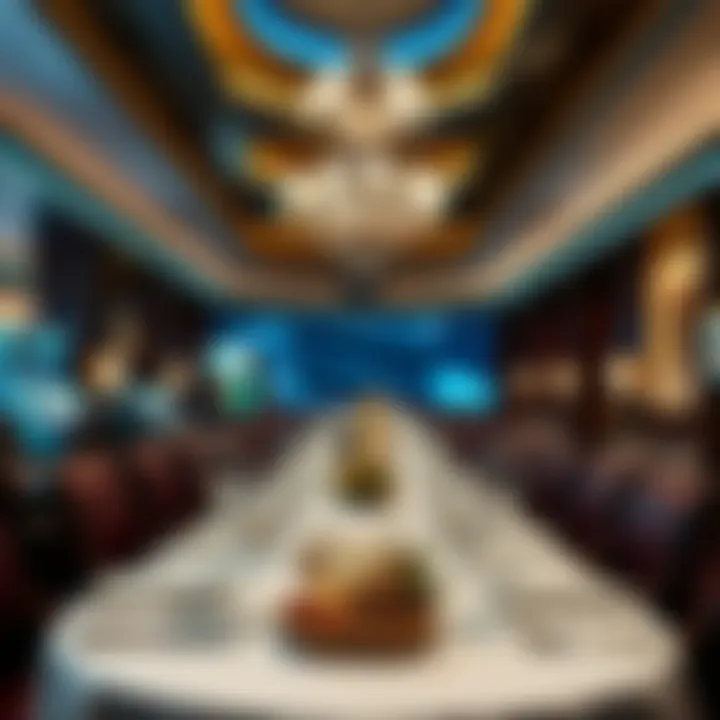 An Exquisite Dining Ambiance Elegant dining setup at Wynn