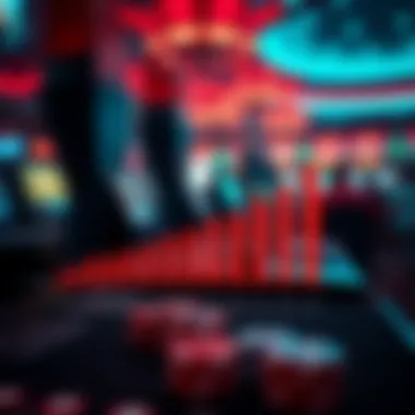 Graph illustrating trends in online gambling