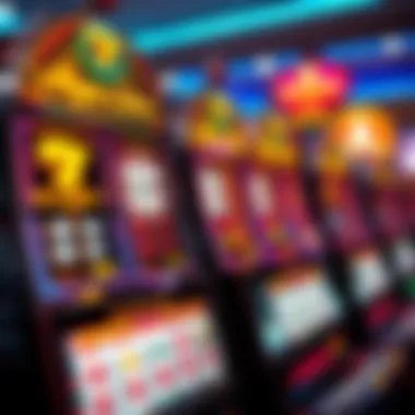 Graphical analysis of payout structures in nine line slot machines displaying various winning combinations.