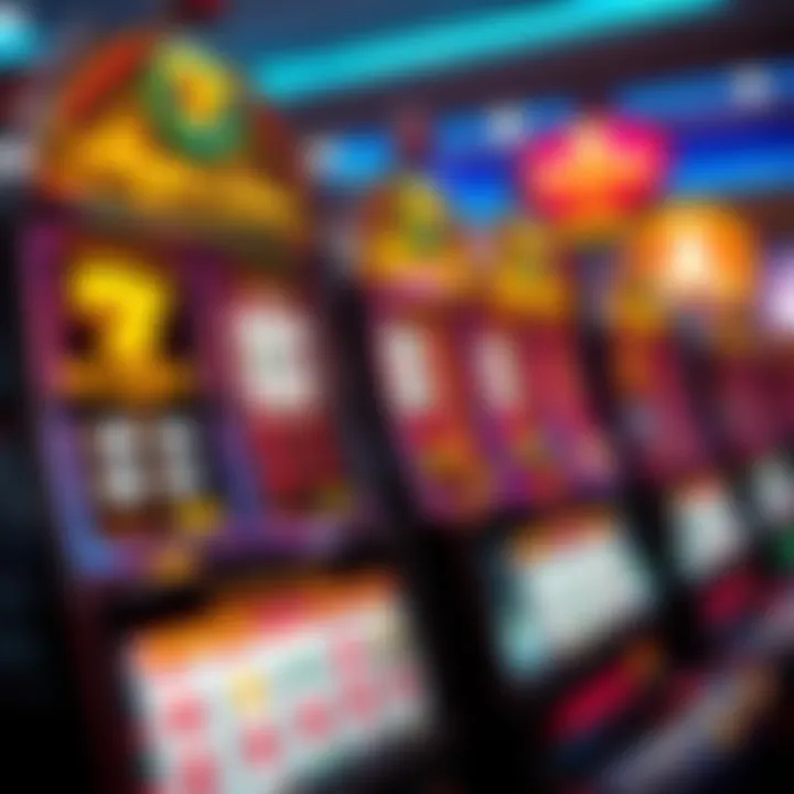 Graphical analysis of payout structures in nine line slot machines displaying various winning combinations.