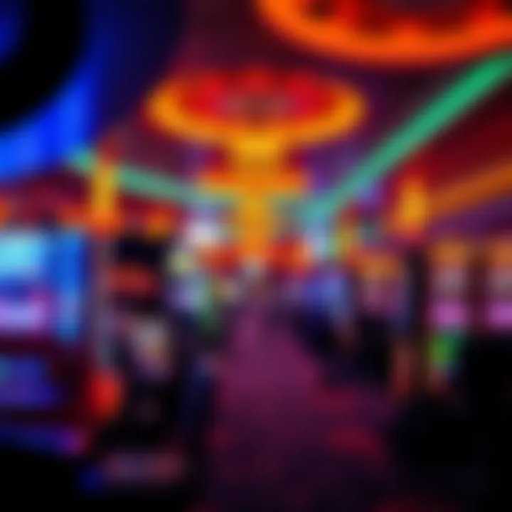 Interior view of gaming floor bustling with activity