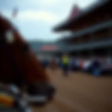 A historic racetrack showcasing the grandeur of horse racing.