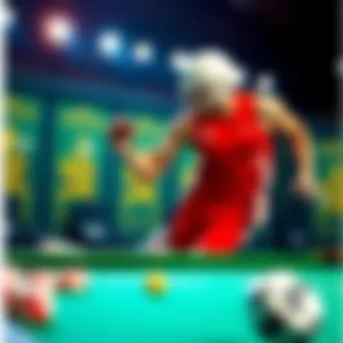 Dynamic athlete showcasing peak performance