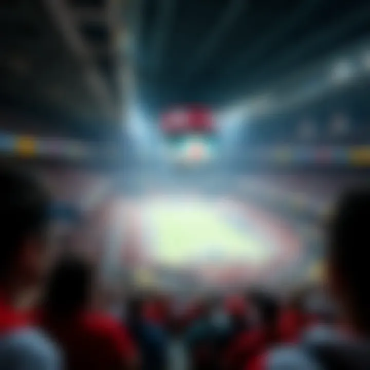 Diverse sports arena filled with enthusiastic fans