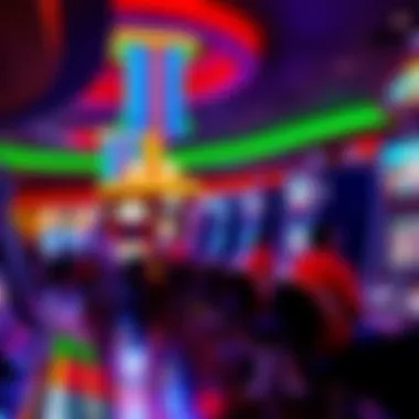 A vibrant gaming floor at Plainridge Casino showcasing excitement and anticipation