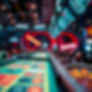 Technology Shaping Online Gambling A futuristic depiction of technological advancements in online gambling