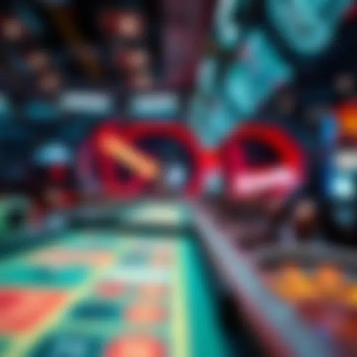 Technology Shaping Online Gambling A futuristic depiction of technological advancements in online gambling