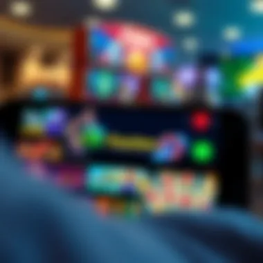 A snapshot of various real money games available on an Android device.