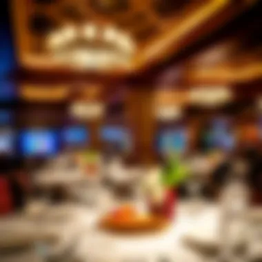 Elegant dining area within the casino featuring luxurious décor