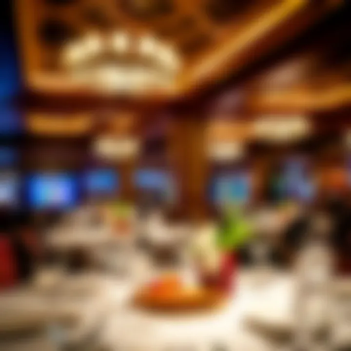 Elegant dining area within the casino featuring luxurious décor
