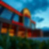 Exterior view of Resorts World Casino showcasing its modern architecture