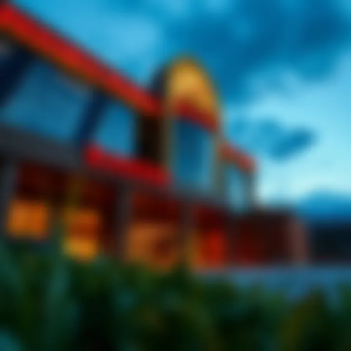 Exterior view of Resorts World Casino showcasing its modern architecture