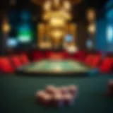 A beautifully arranged poker table ready for a game