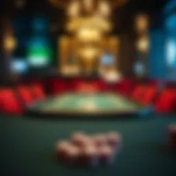 A beautifully arranged poker table ready for a game