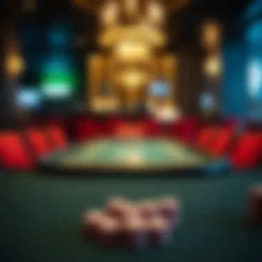 A beautifully arranged poker table ready for a game