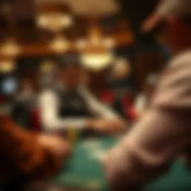 A fair dealer managing the game at a poker table