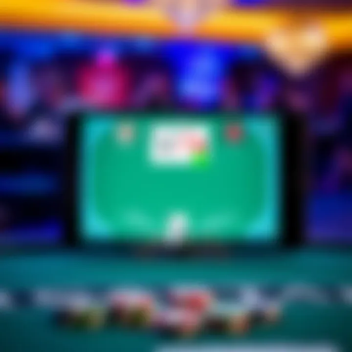 Educational features of a blackjack app demonstrated on-screen