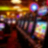 Diverse Slot Machine Options A vibrant display of various slot machines in a casino setting